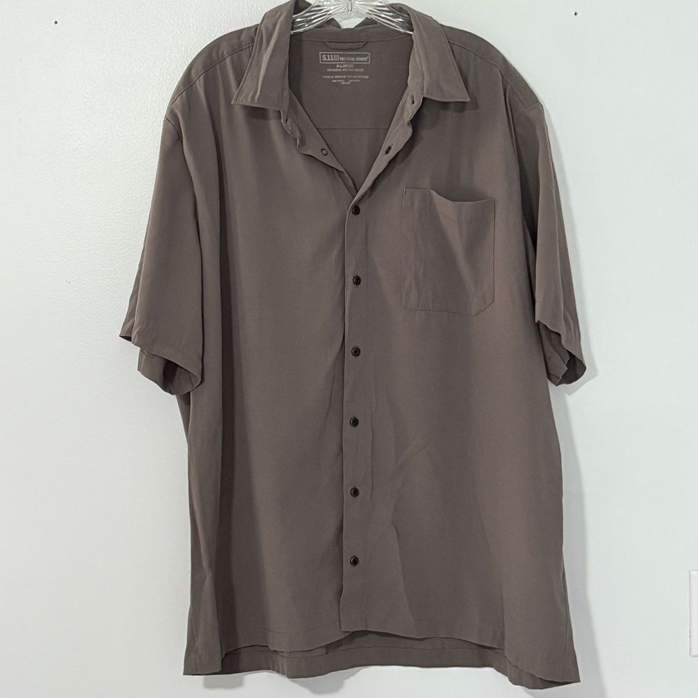Mens 511 Tactical Covert shirt XL Mushroom Gray Rapid Draw Button Up